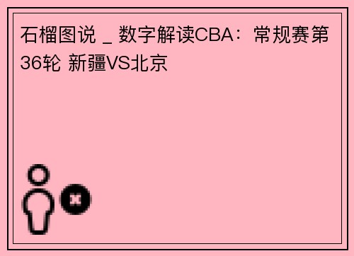 石榴图说 _ 数字解读CBA：常规赛第36轮 新疆VS北京